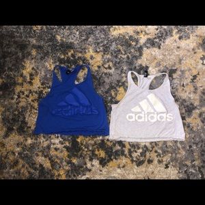 Two adidas crops